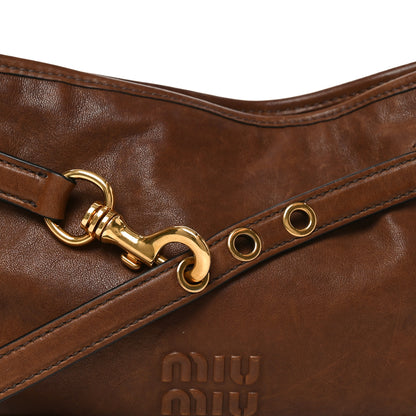 Miu Miu Nappa Aviator Regular Aventure Shoulder Bag Rovere Rovere 7 of 9