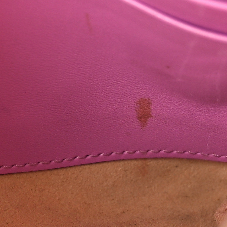 Calfskin Matelasse Mini GG Marmont Chain Bag Candy Mousse