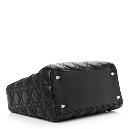 Christian Dior Lambskin Cannage Medium Lady Dior Black 4 of 18