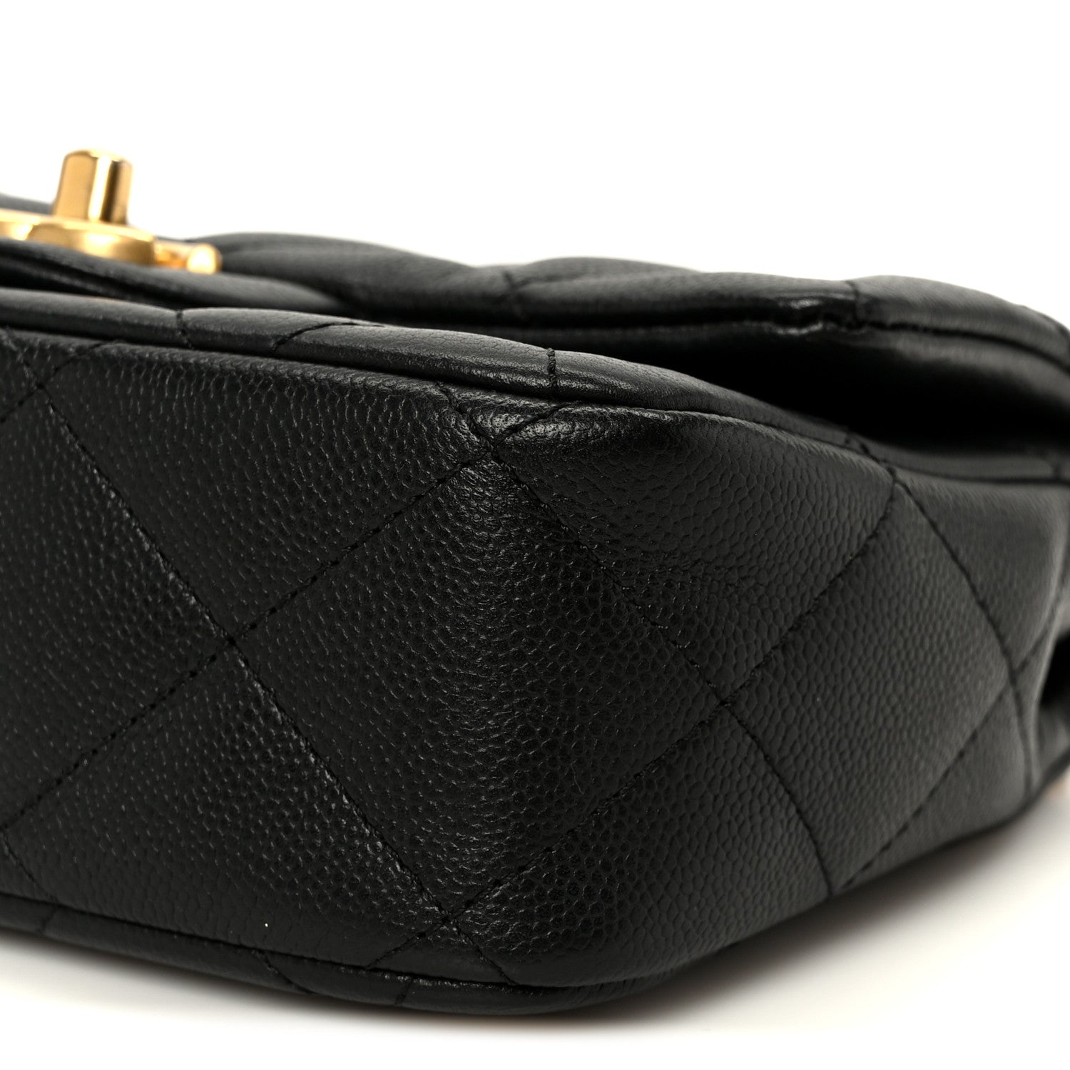 Chanel Caviar Quilted Mini Sweetheart Rectangular Flap Black 11 of 12