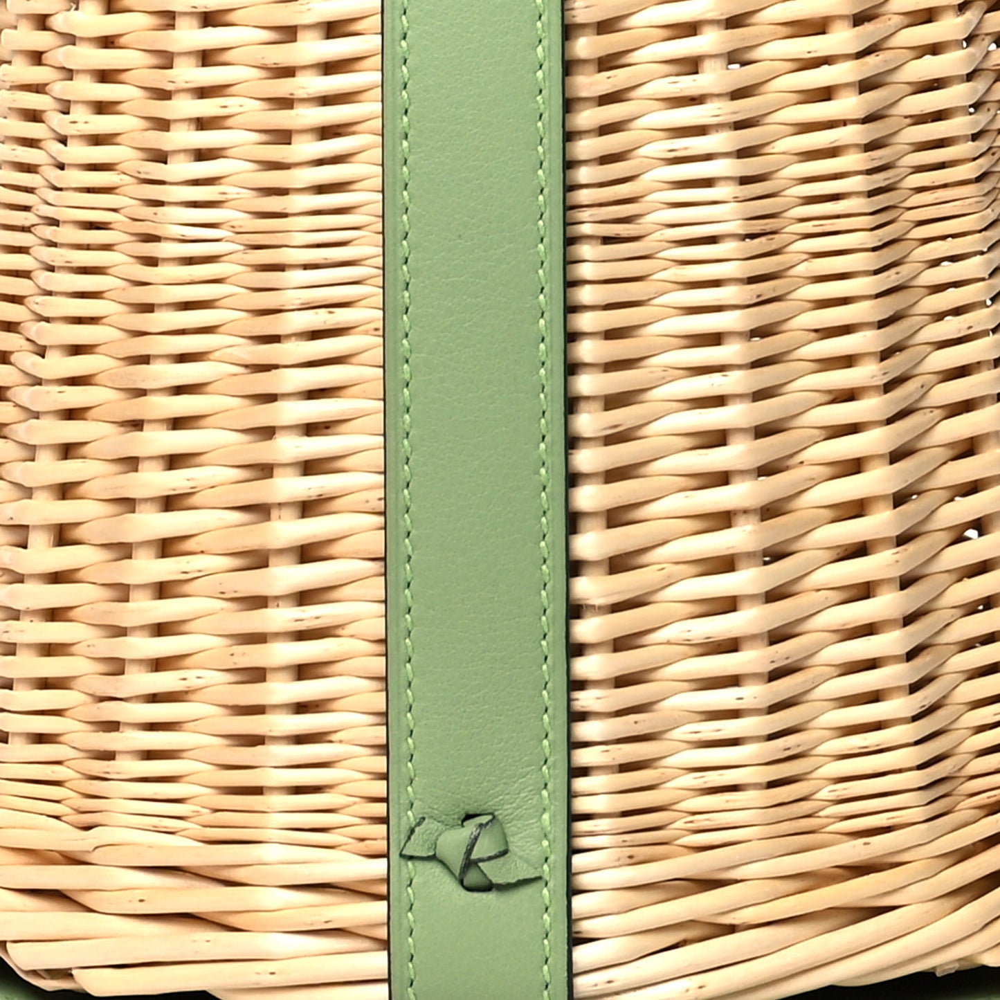 Swift Wicker Sac Farming Picnic Bag Naturel Vert Criquet