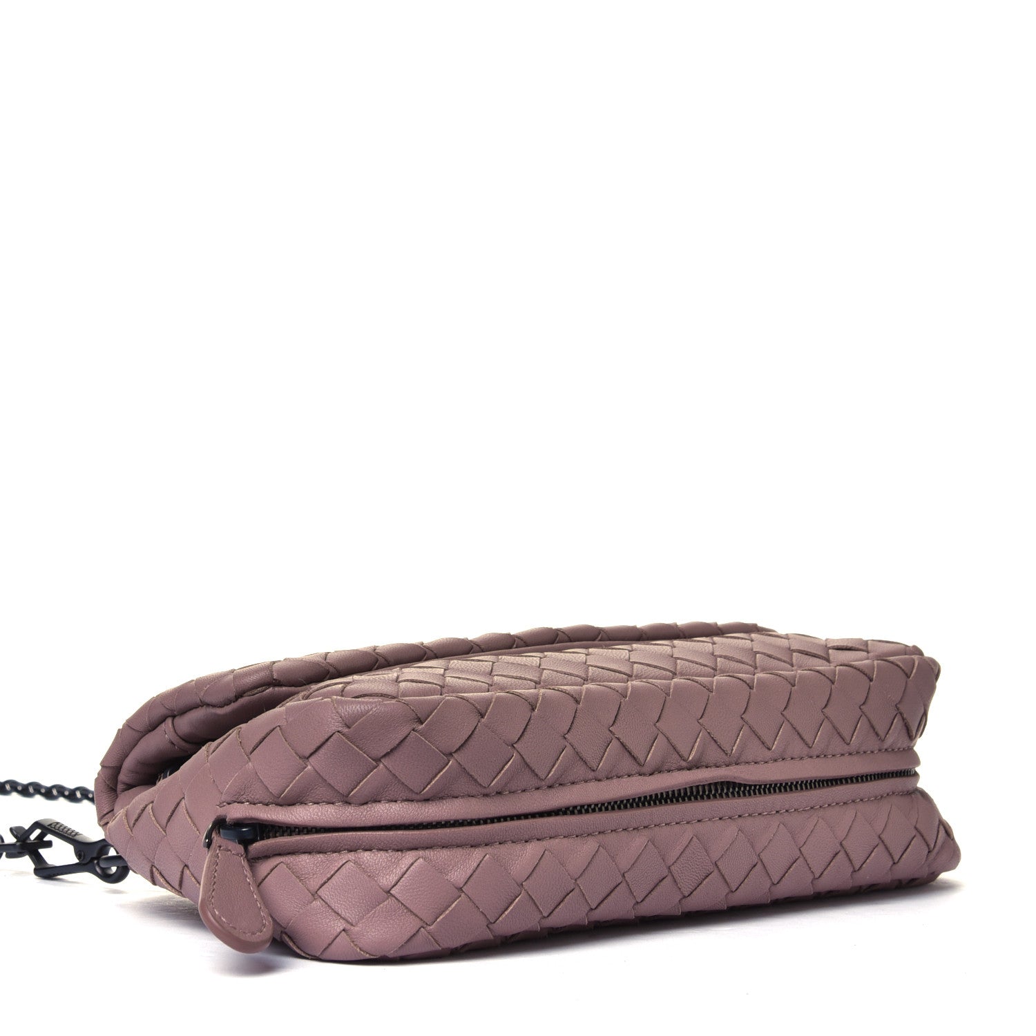 Bottega Veneta Nappa Intrecciato Mini Chain Messenger Violet 3 of 4
