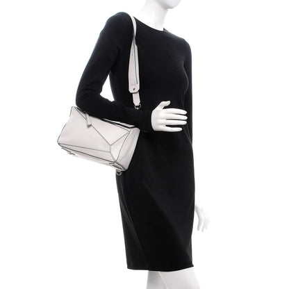 Loewe Calfskin Small Puzzle Bag White 2 of 13