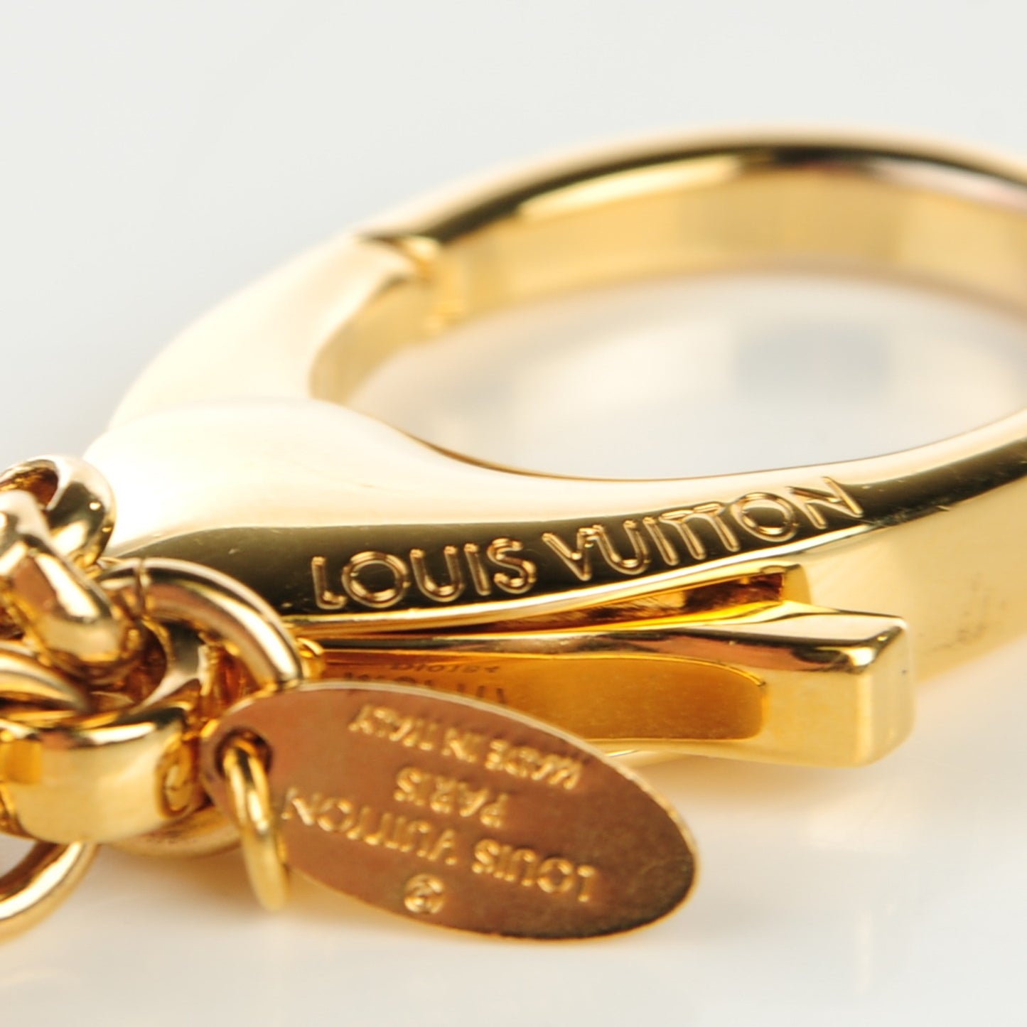 Fleur De Monogram Bag Charm Dore