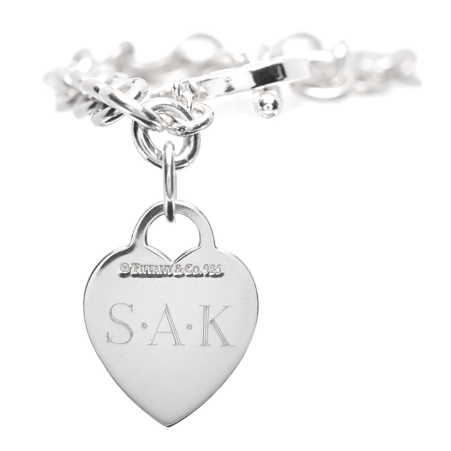 Tiffany Sterling Silver Heart Tag Toggle Bracelet 4 of 4