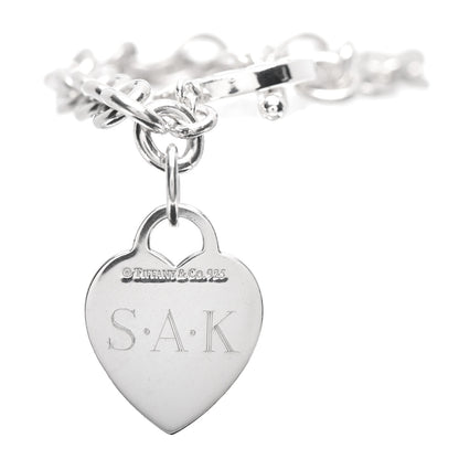 Tiffany Sterling Silver Heart Tag Toggle Bracelet 4 of 4