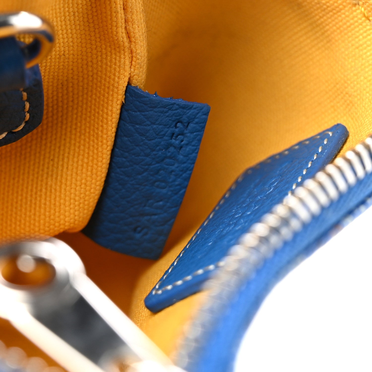 Goyard Goyardine Nano Senat Key Pouch Blue 7 of 9