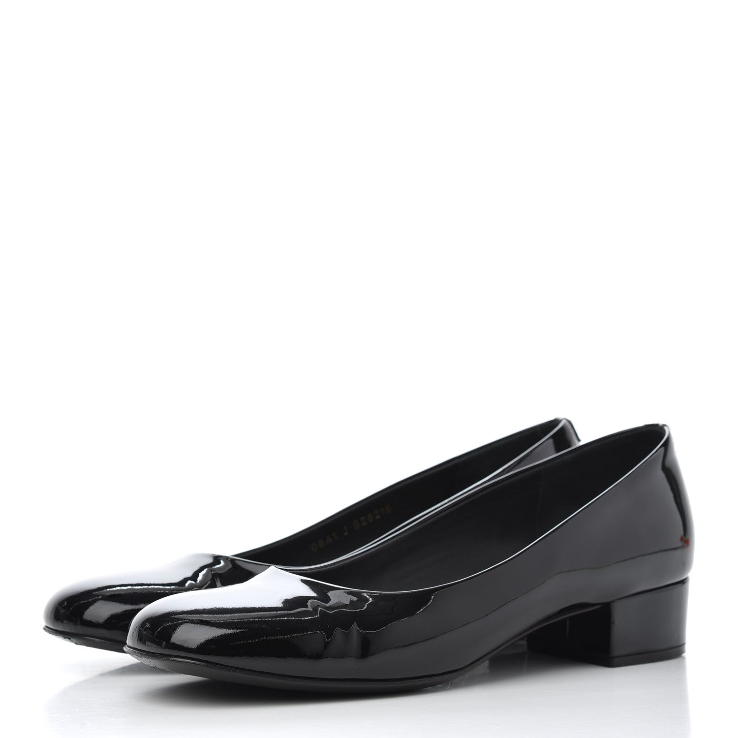 Chanel Patent Low Heel Ballerina Pumps 39.5 Black 3 of 16