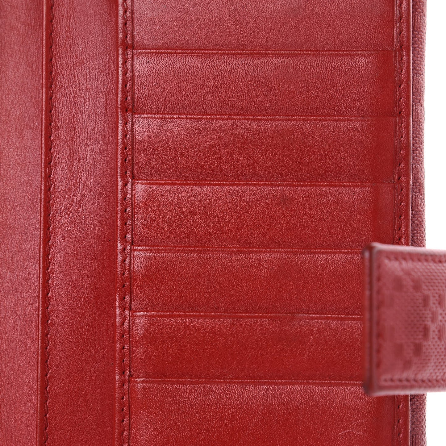 Calfskin Diamante Dice Continental Wallet Tabasco