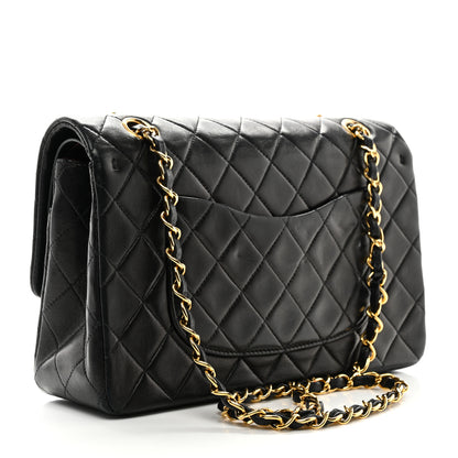 Chanel Lambskin Quilted Medium Double Flap Black 3 of 11