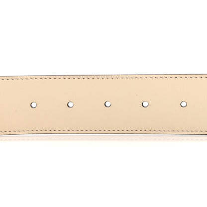 Gucci Calfskin Double G 40mm Belt 85 34 Mystic White 4 of 6