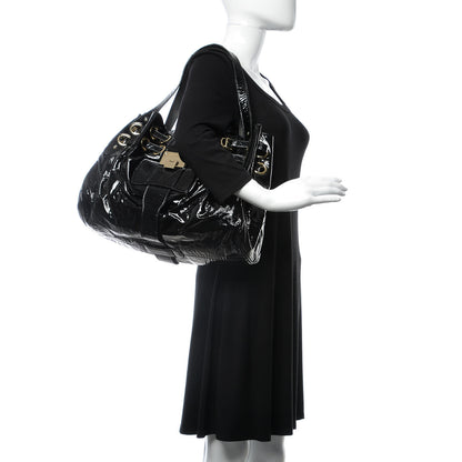 Jimmy Choo Crushed Patent Ramona Black 2 of 15