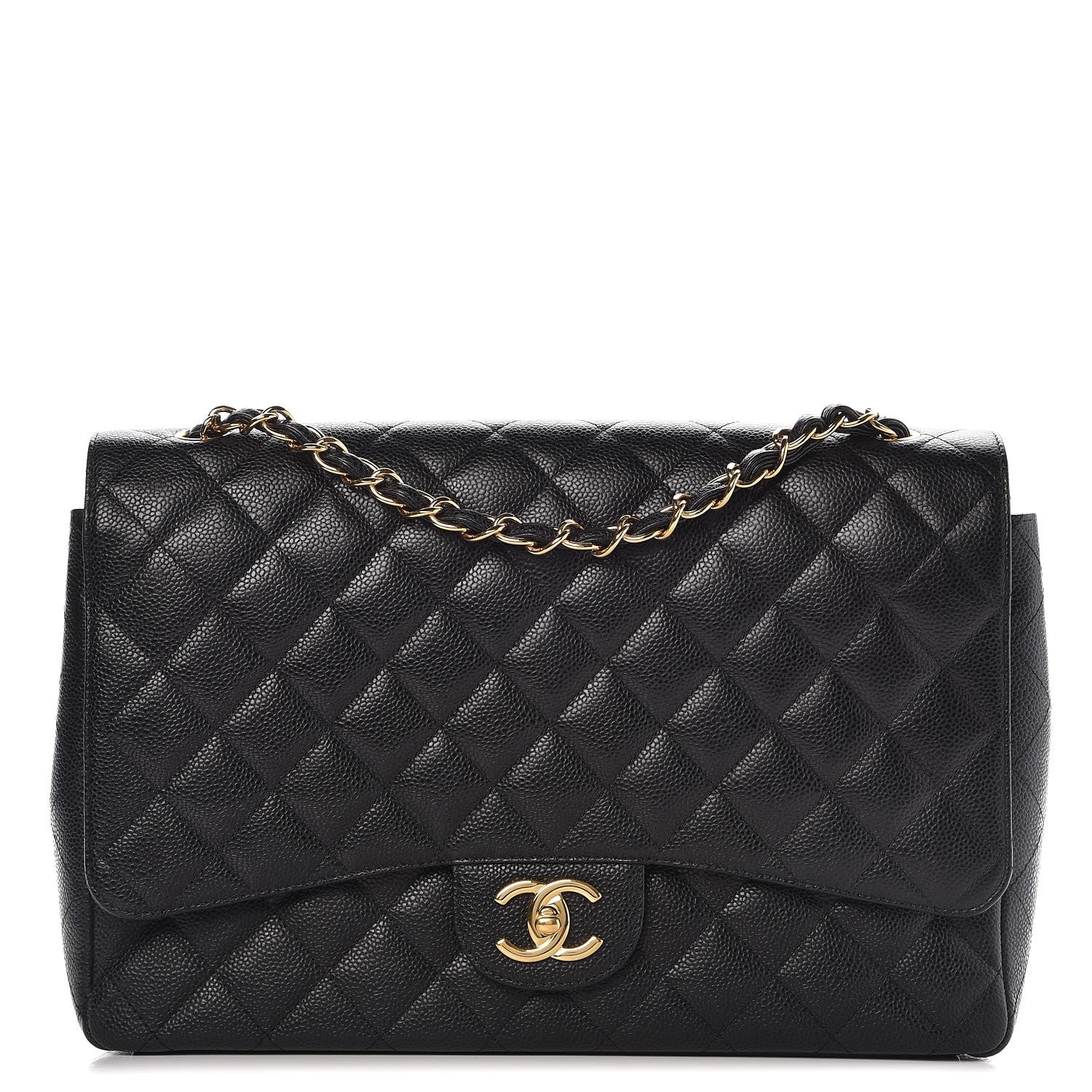 Chanel Caviar Quilted Maxi Double Flap Black 1 of 10