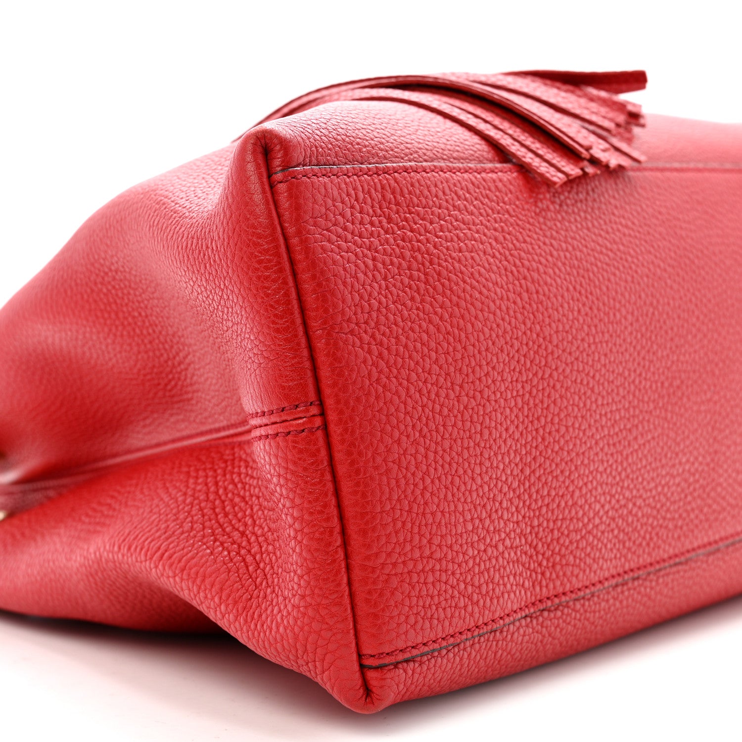 Gucci Cellarius Calfskin Medium Soho Chain Shoulder Bag Vibrant Red 9 of 13