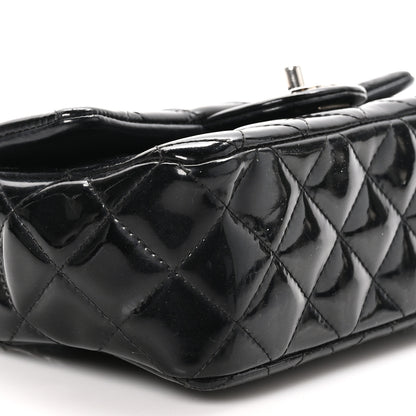 Chanel Patent Calfskin Quilted Mini Rectangular Flap Black 8 of 9