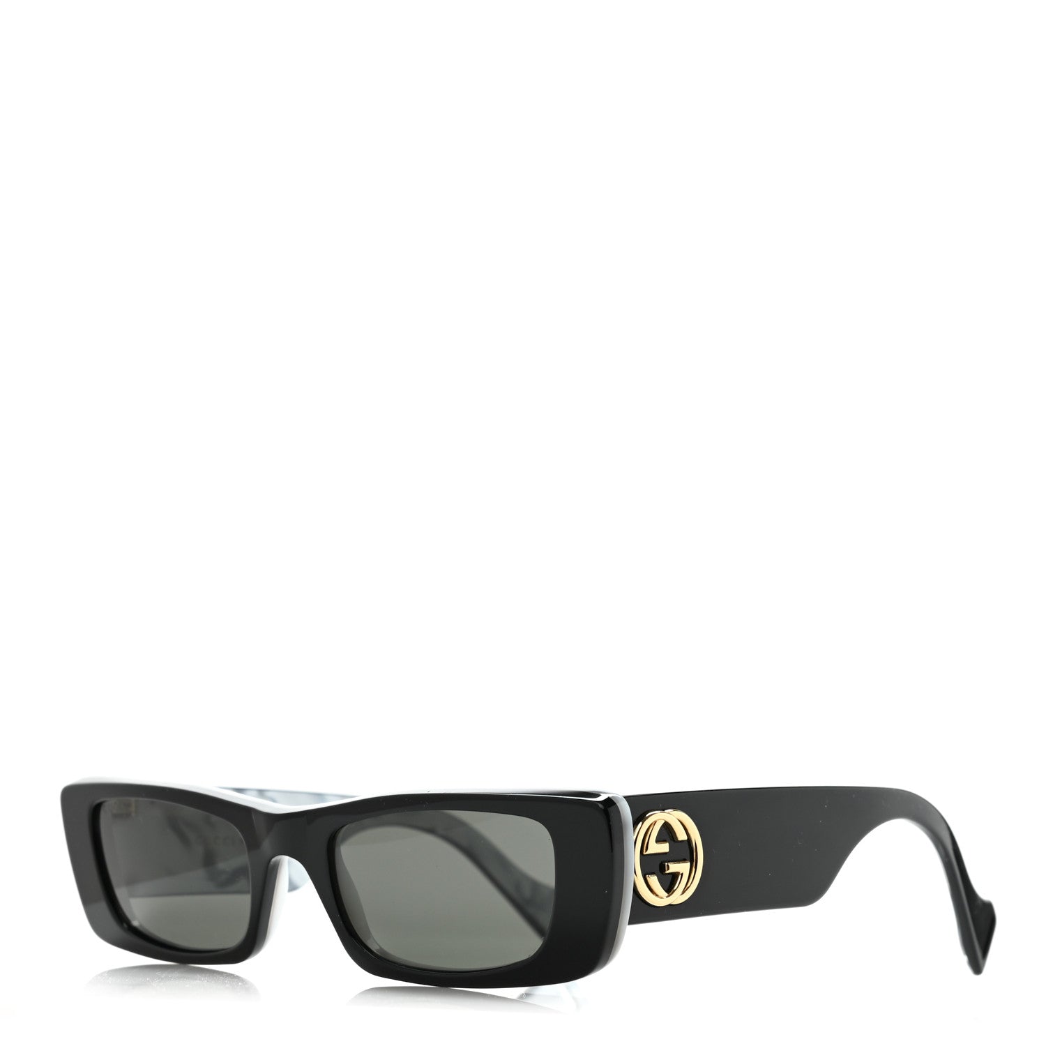Gucci Acetate Rectangular Sunglasses GG0516S Black 1 of 6