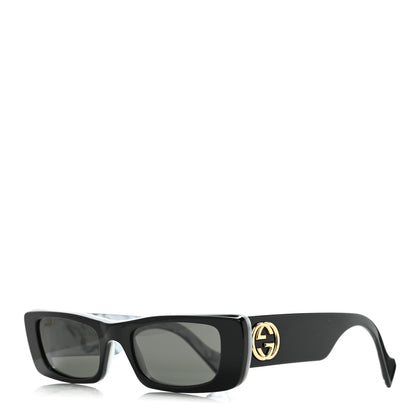 Gucci Acetate Rectangular Sunglasses GG0516S Black 1 of 6