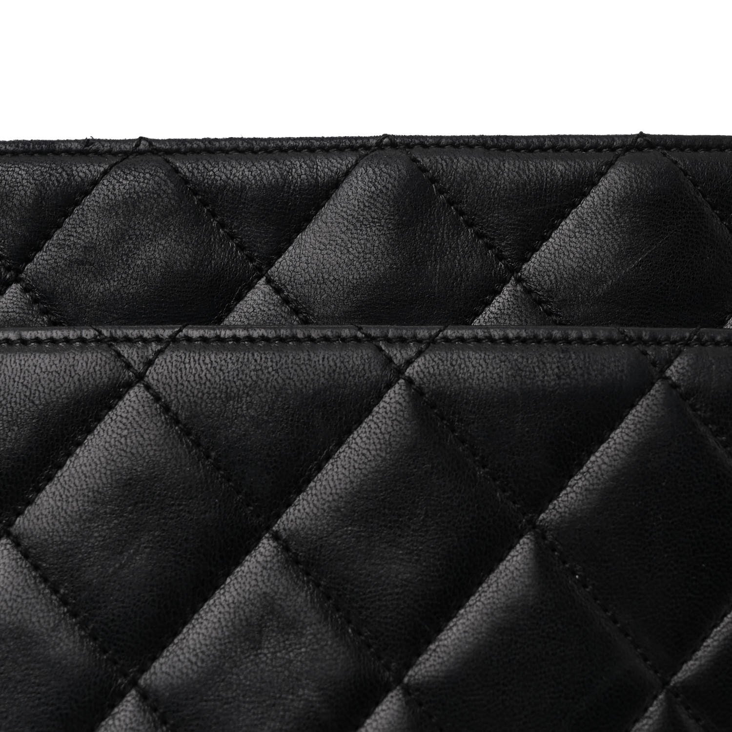 Chanel Lambskin Quilted Shopping Tote Black 8 of 10