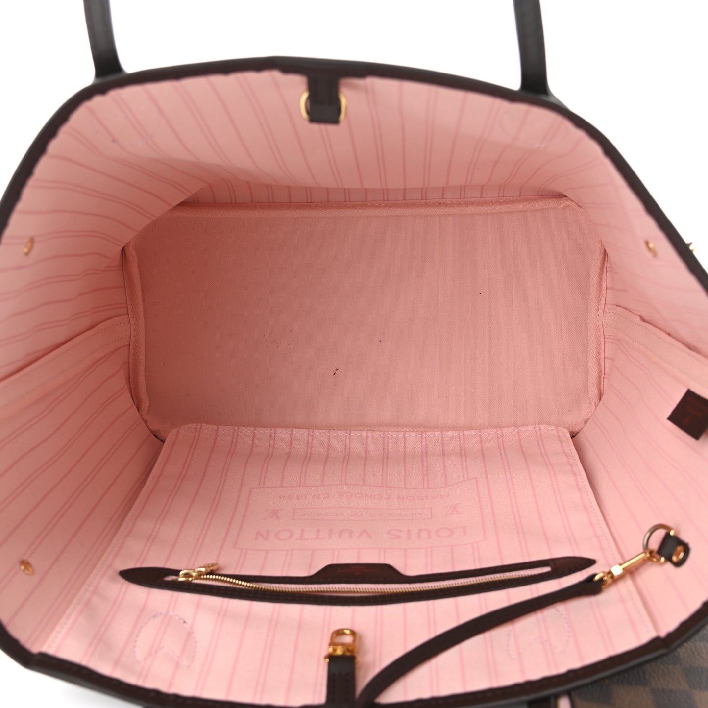 Damier Ebene Neo Neverfull MM Rose Ballerine