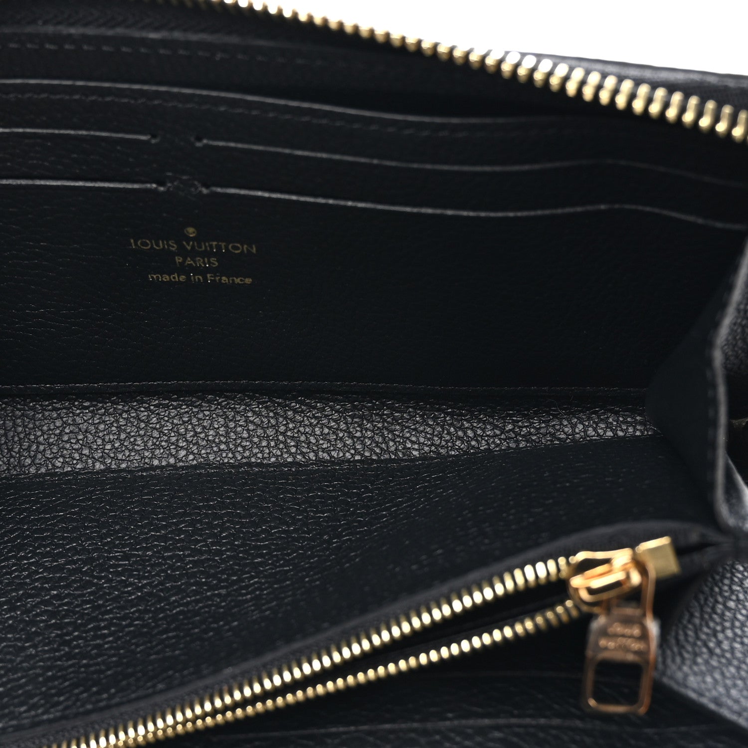 Louis Vuitton Empreinte Monogram Giant Clemence Wallet Black Beige 5 of 8