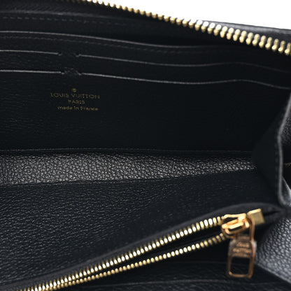 Louis Vuitton Empreinte Monogram Giant Clemence Wallet Black Beige 5 of 8