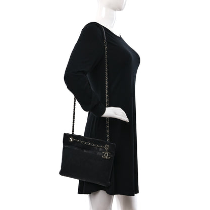 Chanel Caviar Stitched Small CC Pocket Shoulder Black 3 of 9