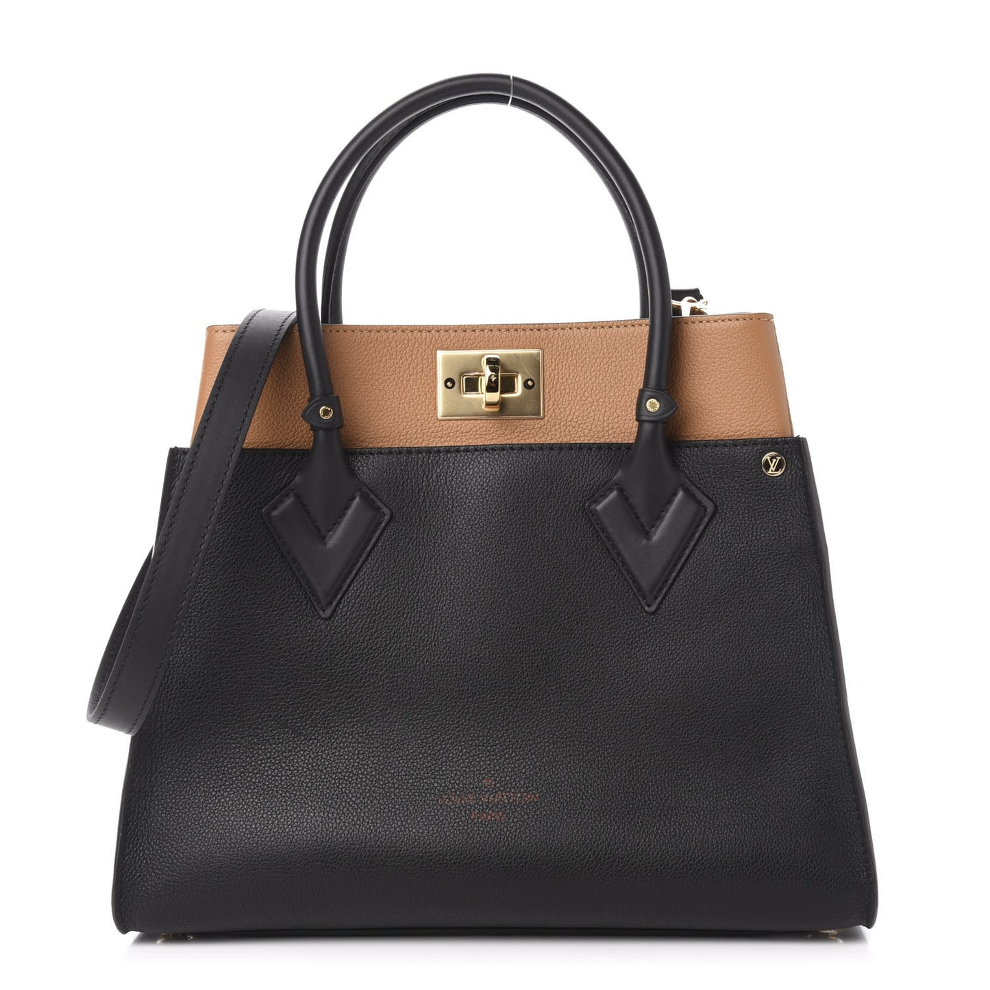 Calfskin Monogram On My Side Black