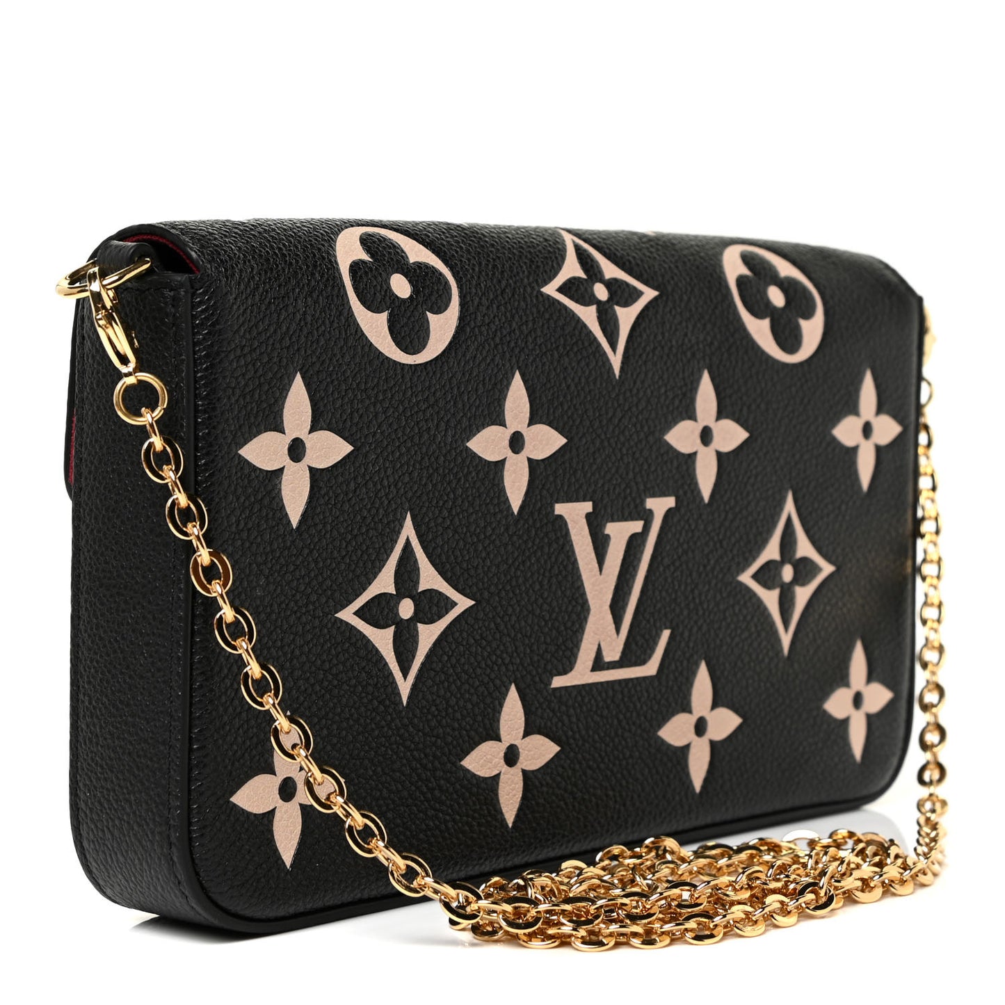 Empreinte Monogram Giant Felicie Pochette Black Beige