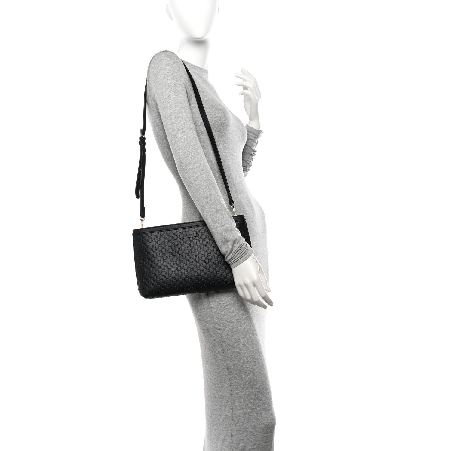 Gucci Microguccissima Flat Crossbody Black 2 of 10