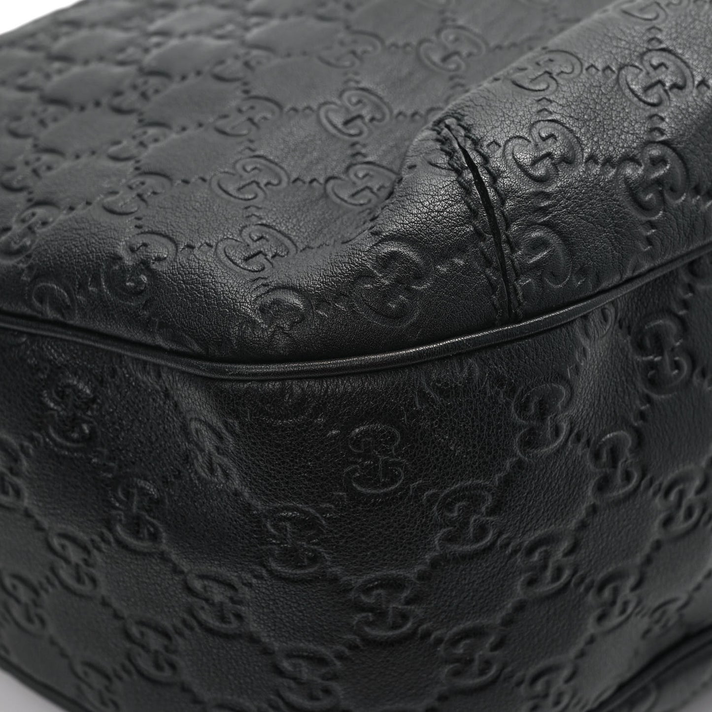 Guccissima Large New Ladies Web Hobo Black