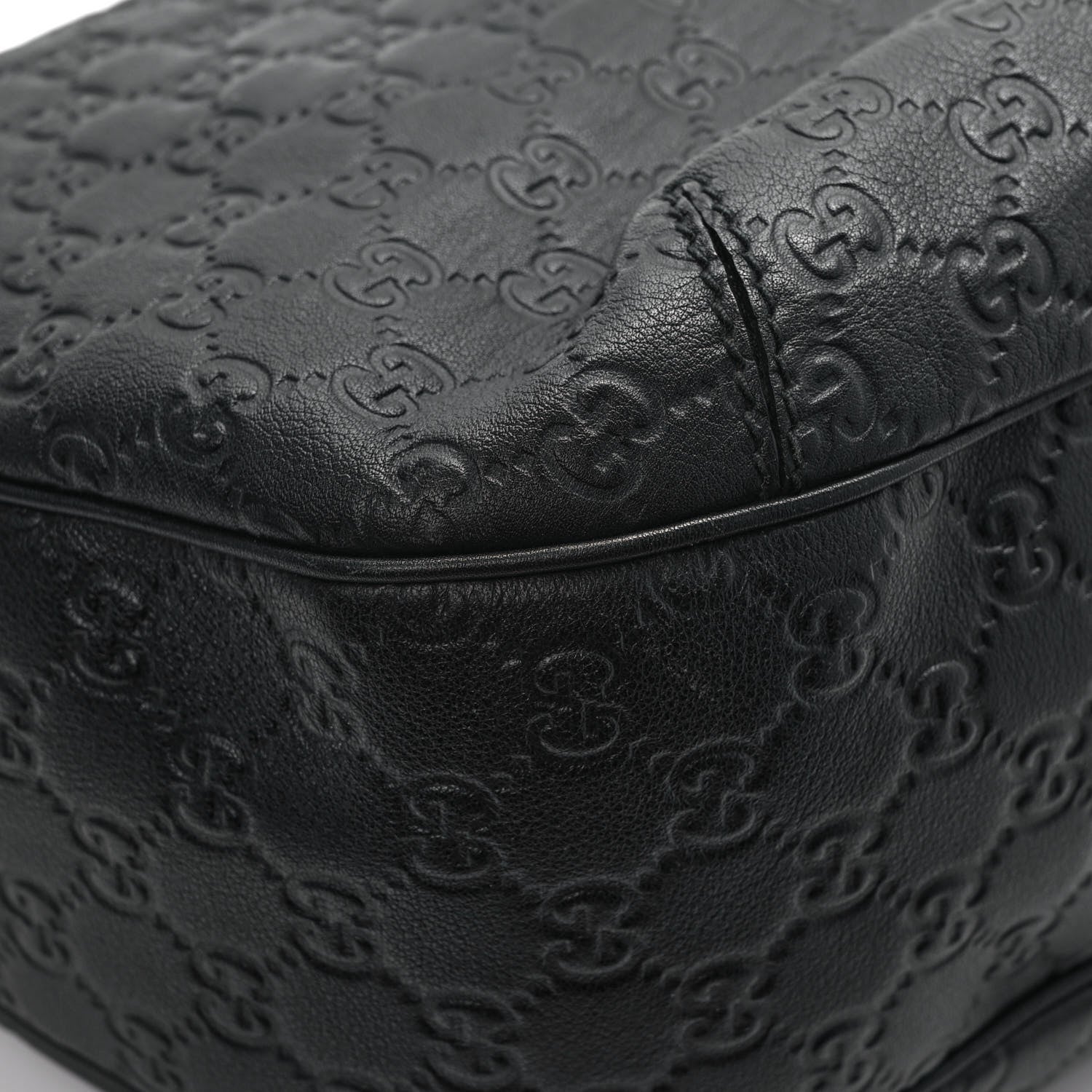 Gucci Guccissima Large New Ladies Web Hobo Black 10 of 13