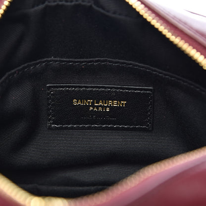 Saint Laurent Calfskin Matelasse Monogram Lou Belt Bag Dark Legion Red 6 of 10