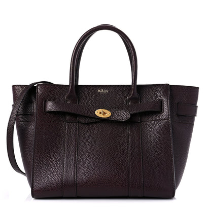 Mulberry Grain Vegetable Tanned Calfskin Small Zipped Bayswater Oxblood 1 of 15