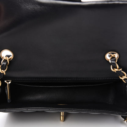 Chanel Lambskin Quilted Mini Rectangular Flap Black 5 of 9