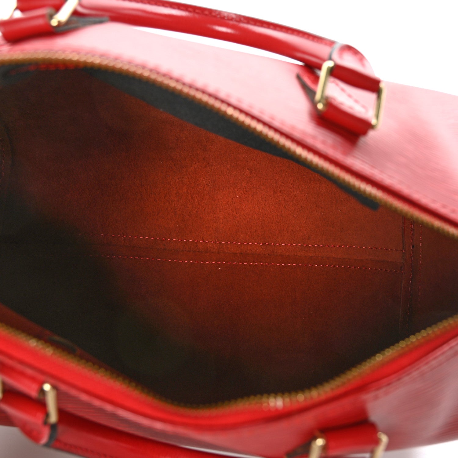 Louis Vuitton Epi Speedy 30 Castillan Red 5 of 9