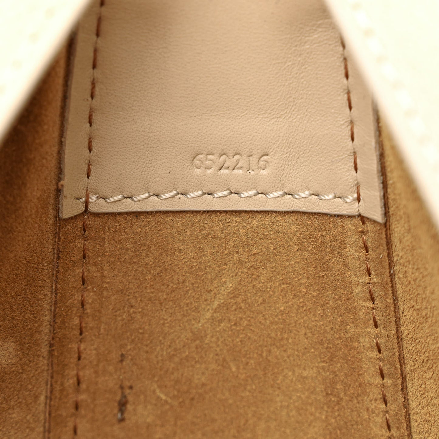 Satin Calfskin Jacquard Small Luna Bag Oat