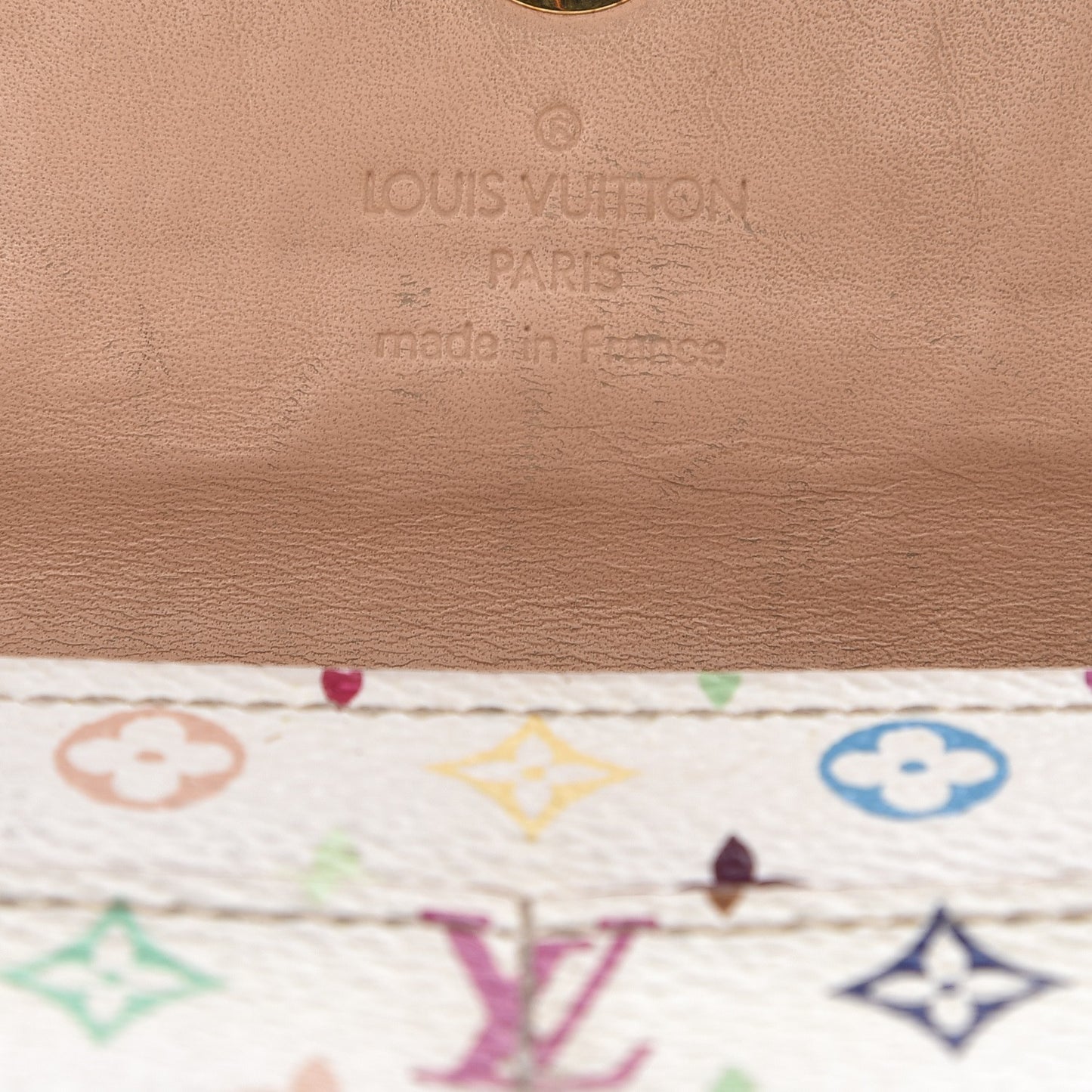 Monogram Multicolor Sarah Wallet White