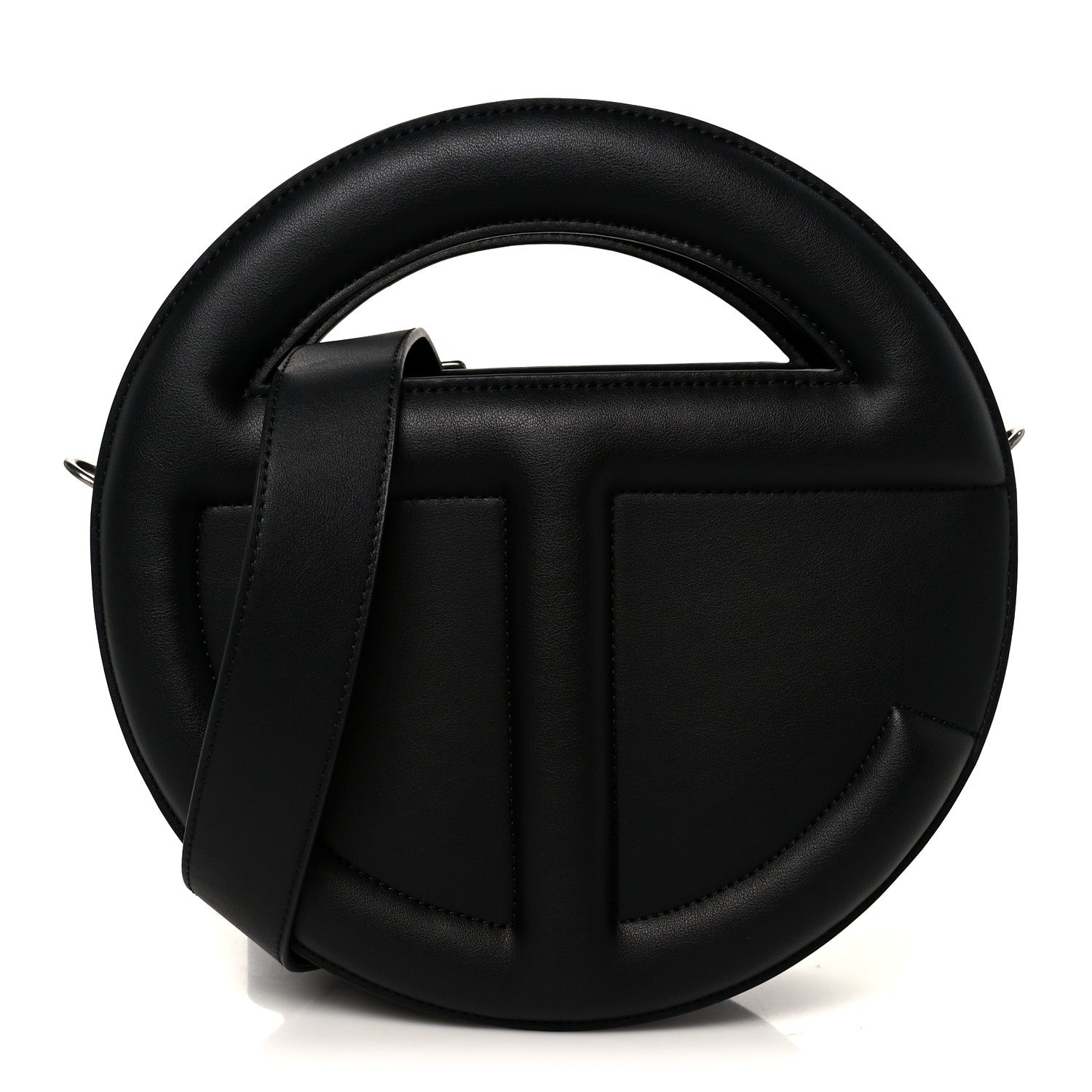 Telfar Vegan Leather Round Circle Bag Black 1 of 10