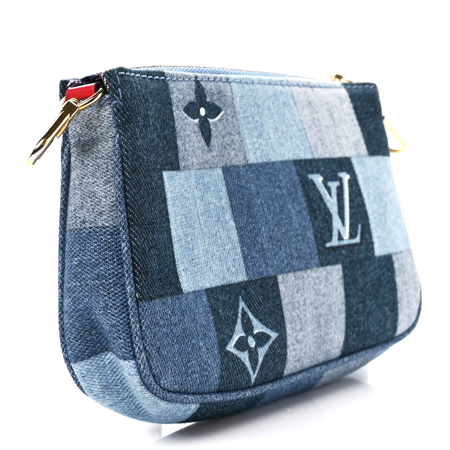 Louis Vuitton Denim Multi Pochette Accessories Mini Pochette 3 of 10