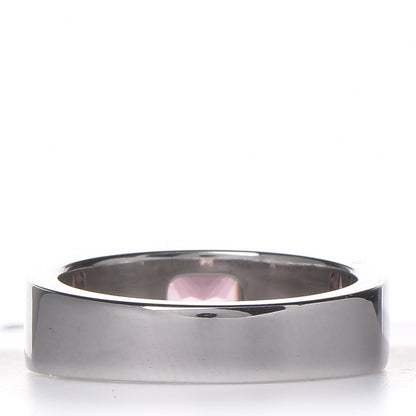 Cartier 18K White Gold Pink Tourmaline Tank Ring 47 4 5 of 5