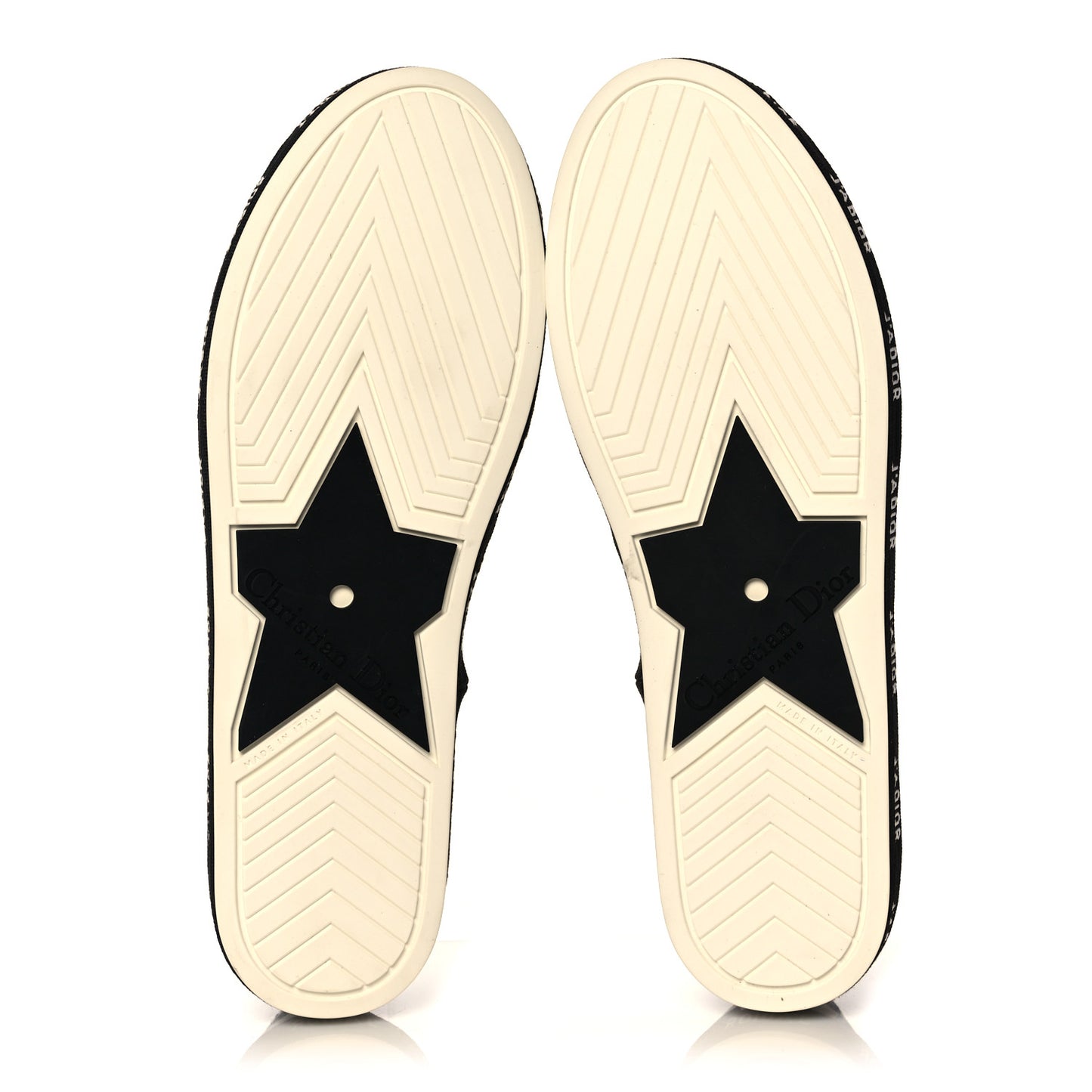 Canvas Checkered Print J'Adior Slip On Flats 35 Black White