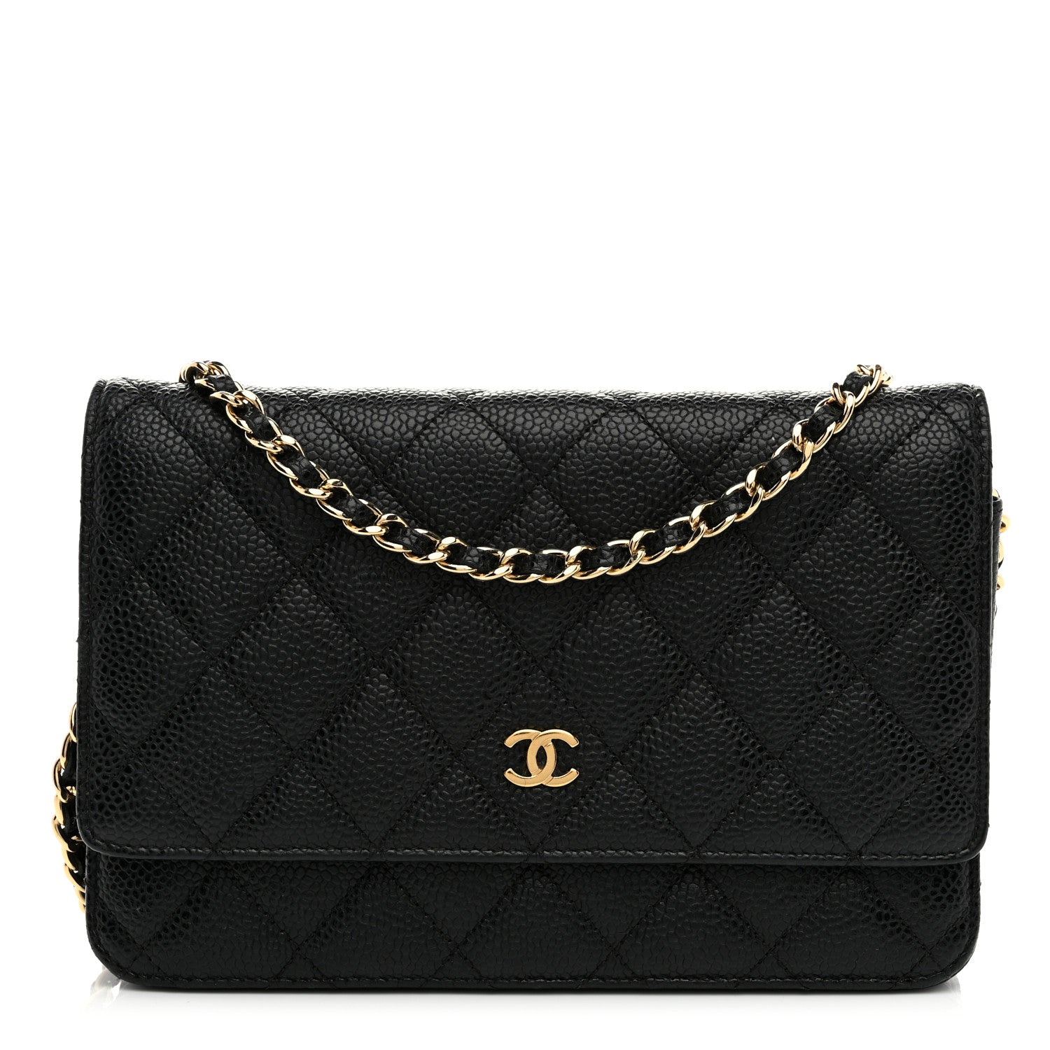 Chanel Caviar Quilted Wallet on Chain WOC Black 1 of 11