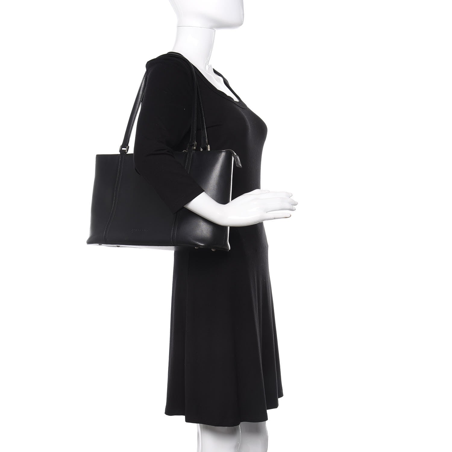 Burberry Calfskin Tote Black 2 of 12