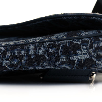 Christian Dior Oblique Mens Saddle Bag Blue 9 of 9