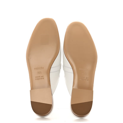 Hermes Calfskin Oz Mules 39.5 White 6 of 12
