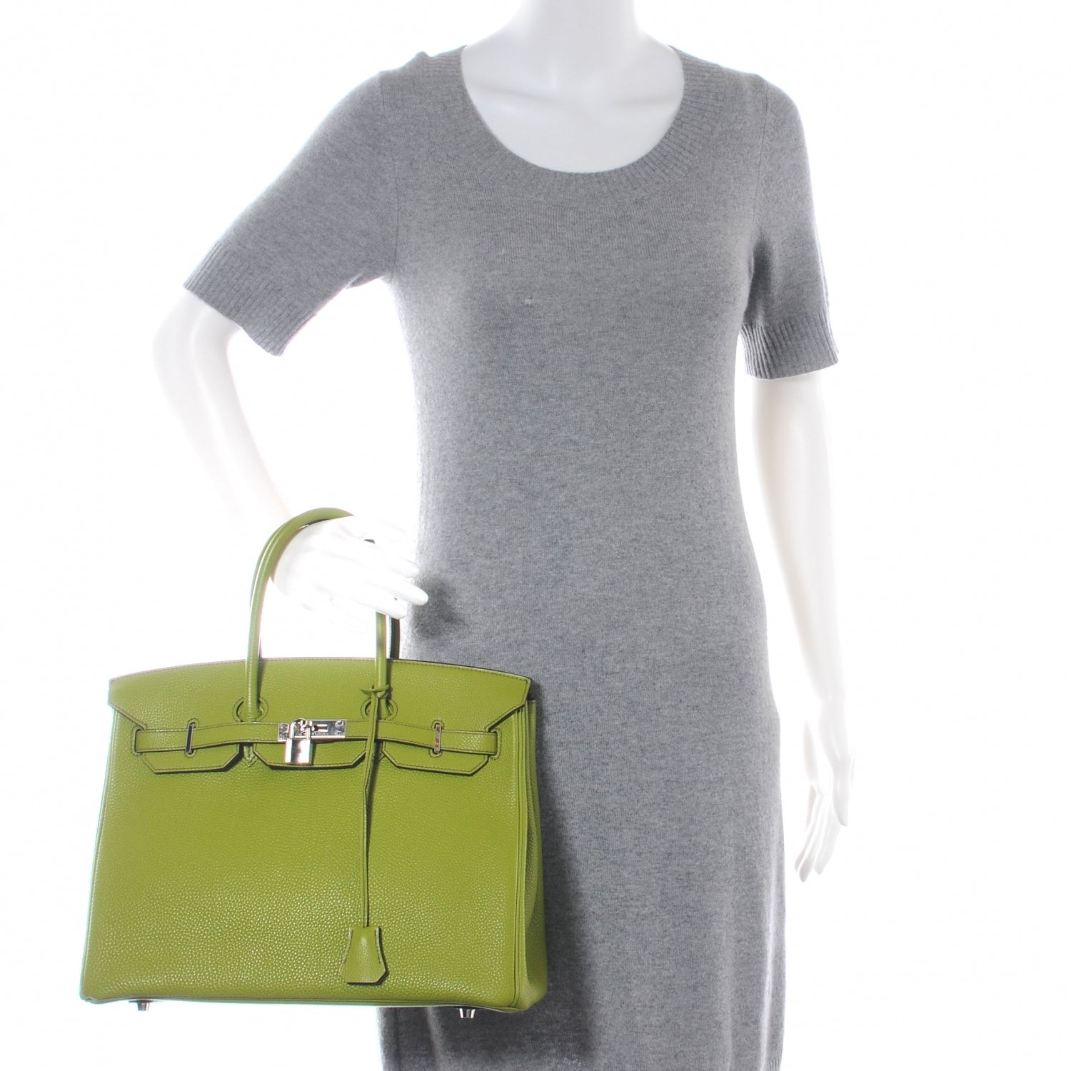 Hermes Togo Birkin 35 Vert Anis 2 of 11