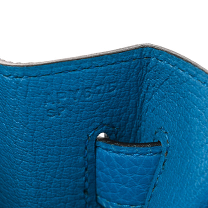 Hermes Togo Kelly Retourne 35 Bleu Zanzibar 7 of 13