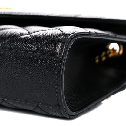 Saint Laurent Grain De Poudre Textured Mixed Matelasse Triquilt Small Monogram Satchel Black 9 of 10