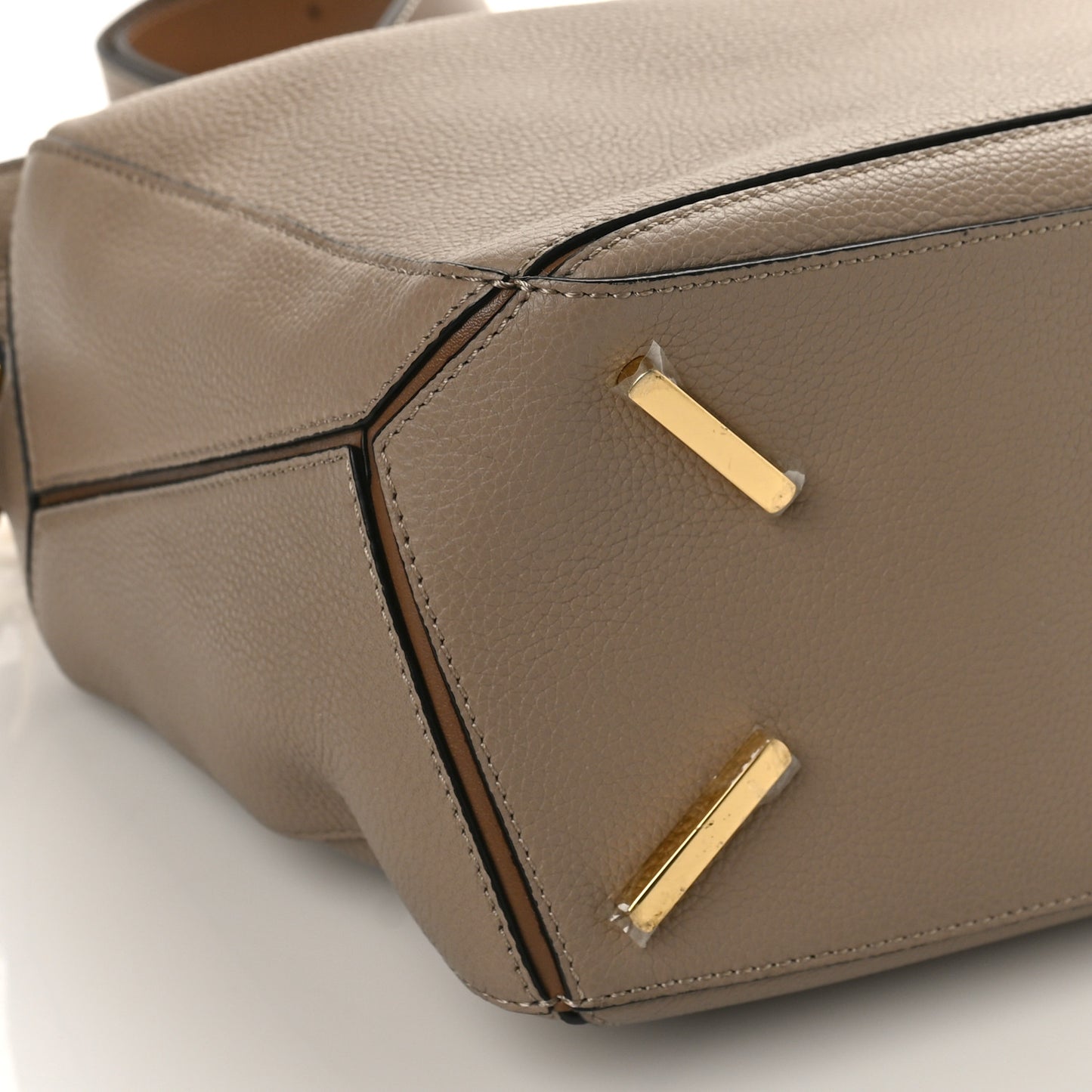 Calfskin Medium Puzzle Bag Sand Mink