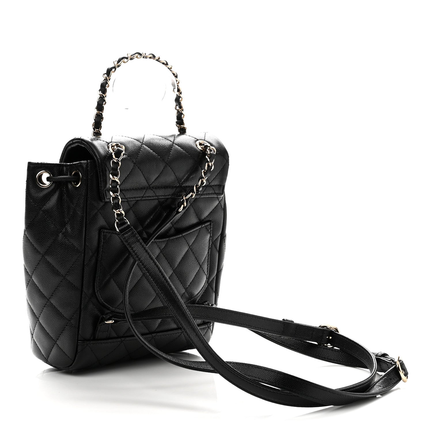 Chanel Caviar Quilted Mini Urban Spirit Backpack Black 2 of 10